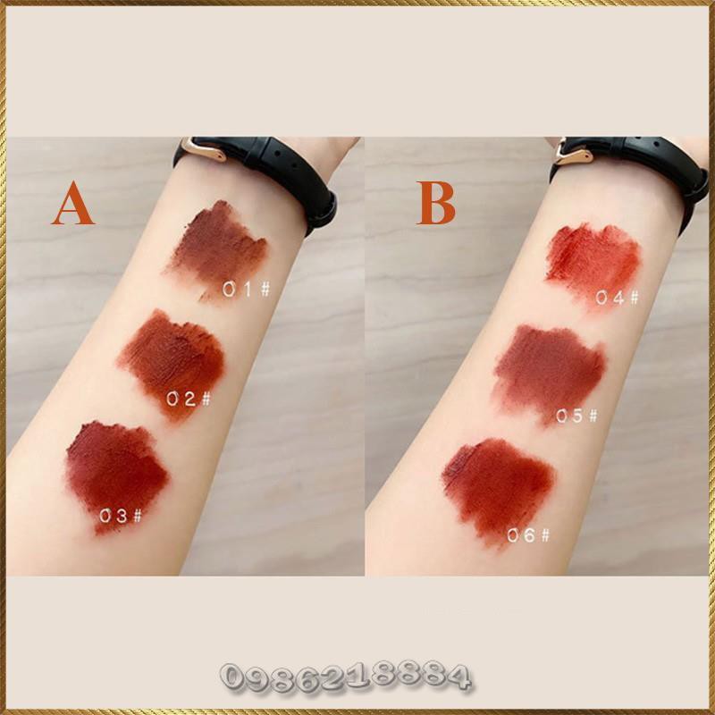 Set 3 cây son kem lì Herorange Fluffy Lip Glaze trang điểm môi HFL2 | WebRaoVat - webraovat.net.vn