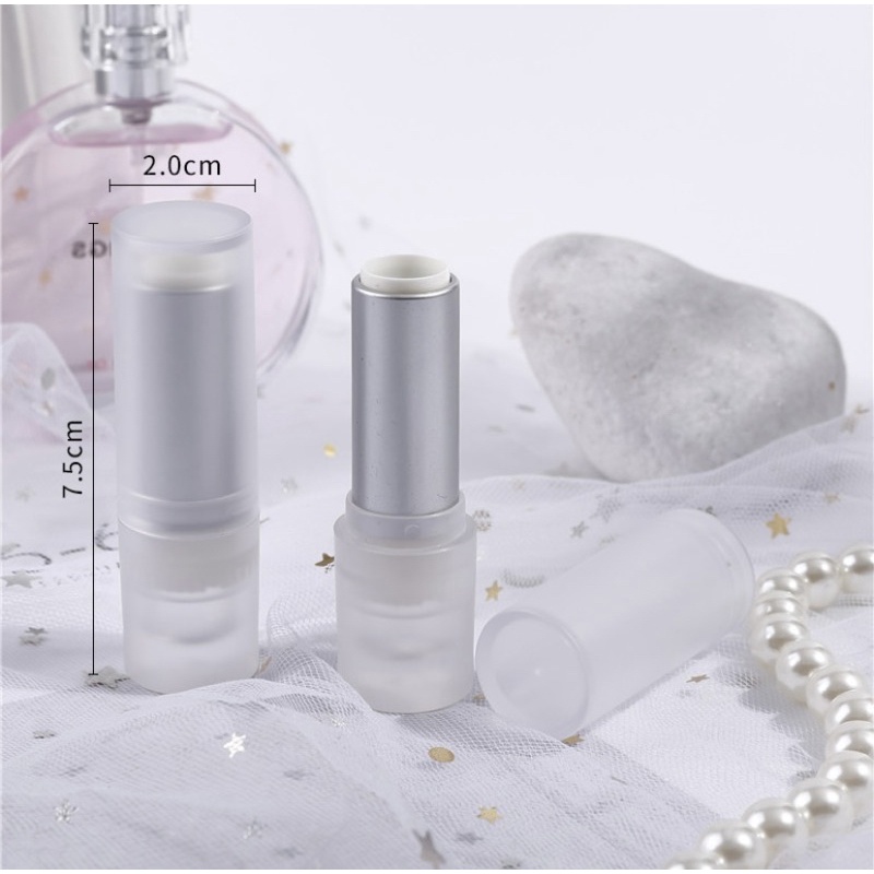 Vỏ son sáp xám mờ handmade_vỏ rỗng làm son hand