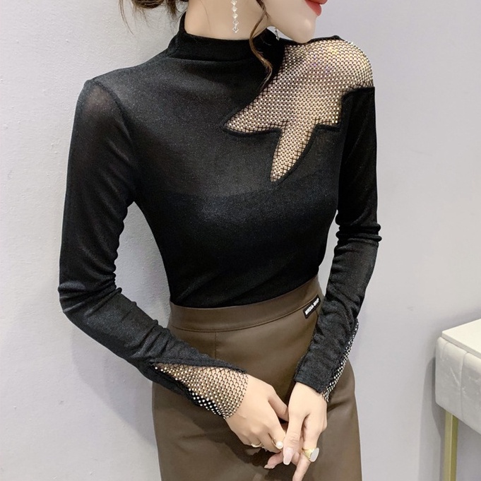 Áo thun dài tay nữ thiết kế thời trang theo phong cách hàn quốc