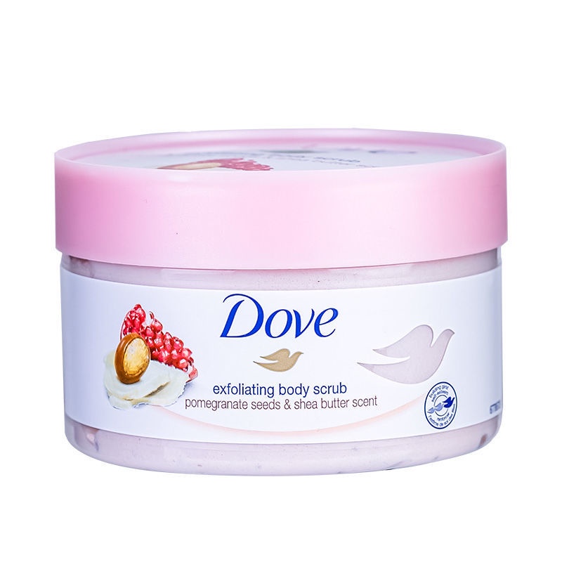Tẩy Tế Bào Chết Dove Body Scrub Pomegranate Seeds &amp; Shea Butter 225ml