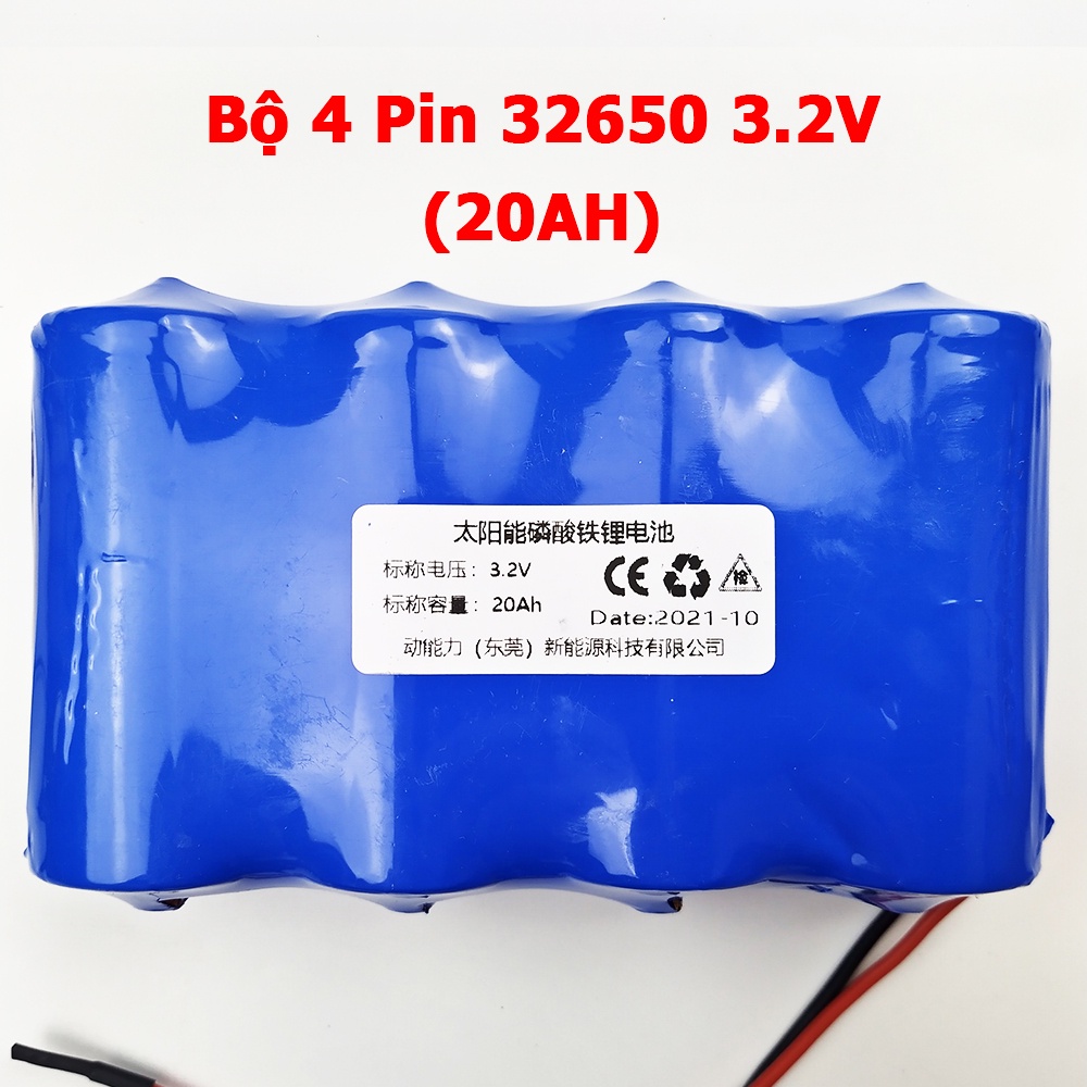 Pin sắt LiFePO4 32650 3.2V cho đèn năng lượng mặt trời kèm mạch bảo vệ 1S 25W 40W 60W 100w 200W