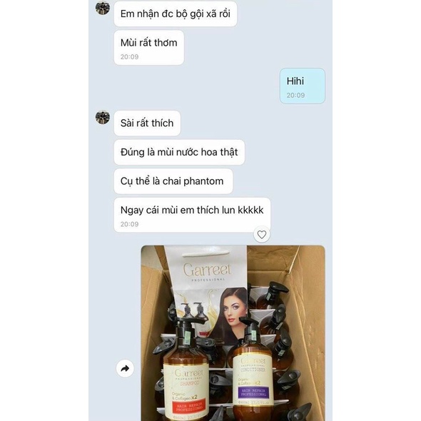 Cặp dầu gội xả Garret ⚡ CAM KẾT HÀNG AUTH ⚡ Cặp Dầu Gội Xả GARRET Kích Thích Mọc Tóc, Phục Hồi cho tóc hư tổn