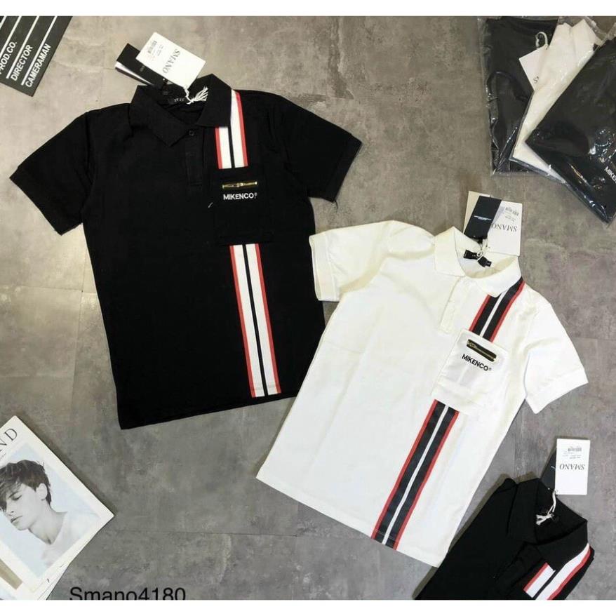 (Video+Ảnh thật) áo thun cổ bẻ túi khóa MIKENCO nam nữ Unisex , phông Cotton mềm mịn mùa Hè SP1040 UNI STORE !