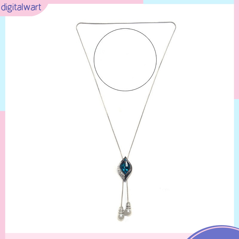 Dây Chuyền Dài Đính Ngọc Trai Thời Trang Cho Nữ