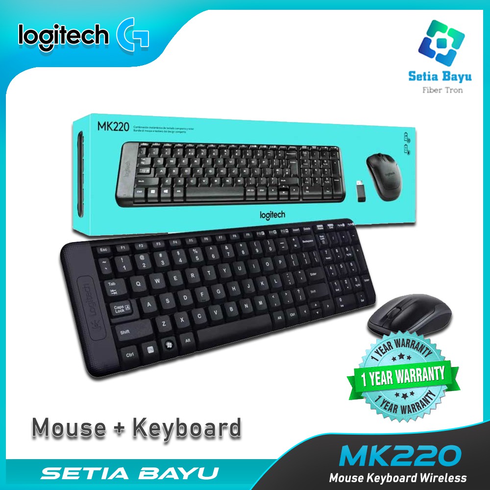 Combo Bàn Phím + Chuột Không Dây Logitech Mk215 100% Chính Hãng