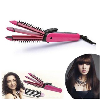 Lược điện Nova 3 chức năng, Máy Làm Tóc 3 Trong 1 NOVA (Uốn, Duỗi, Bấm)