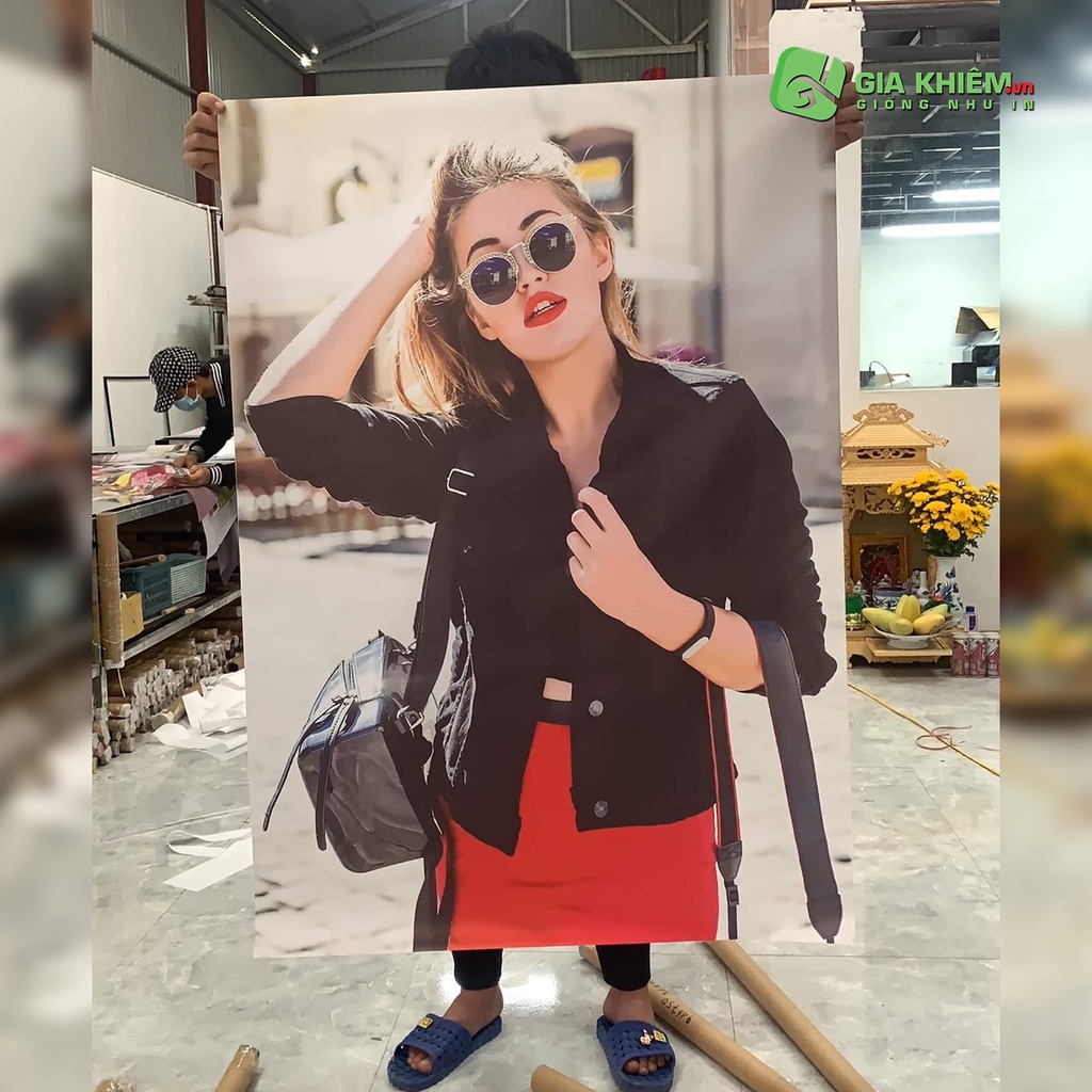 In tranh Vải lụa / Vải Canvas treo tường theo yêu cầu size A2  - size A1  - size A0