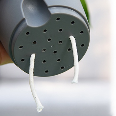 Chậu cây thông minh tự tưới nước/chậu nhựa 2 lớp cao cấp đường kính 15cm/ trồng cây xanh để bàn văn phòng hiện đại