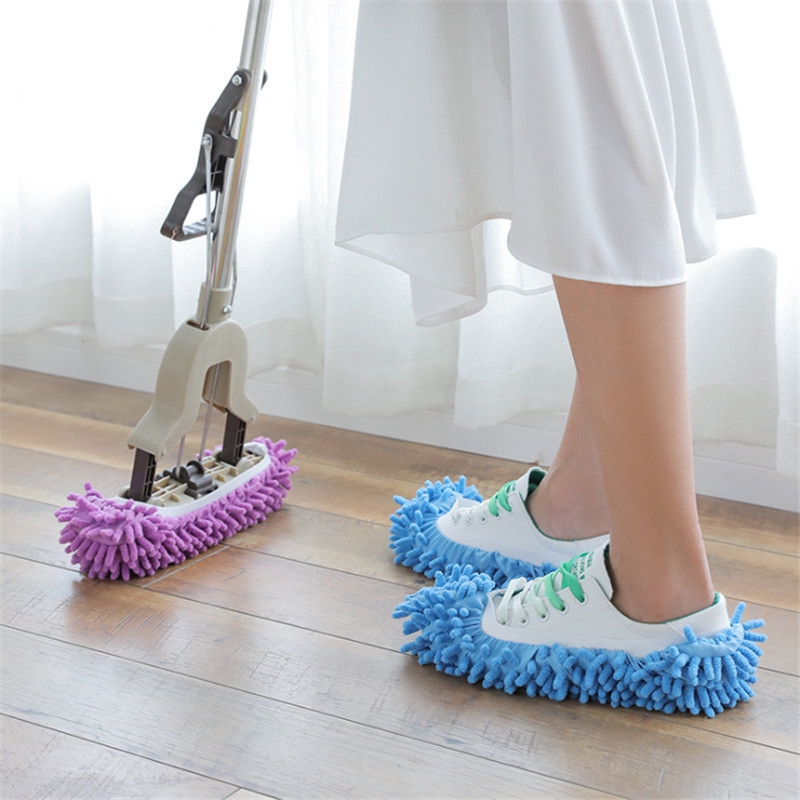1Pc Miếng bọc vệ sinh sàn nhà có các sợi nhỏ dành cho giày