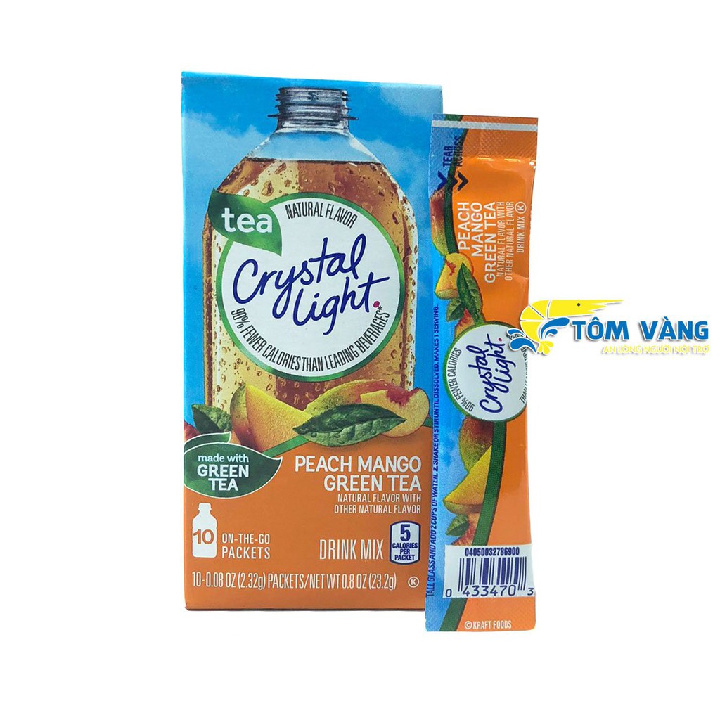 [Gói lẻ] Bột pha nước trái cây Crystal Light (1gói) không đường ăn kiêng keto/das/lowcarb/gymers - Tôm Vàng