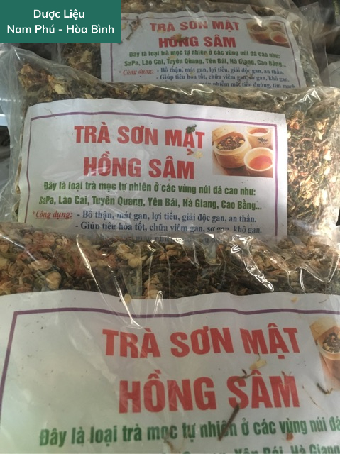 1Kg Trà Sơn Mật Hồng Sâm cao cấp giá SỈ giúp ngủ ngon thanh nhiệt.