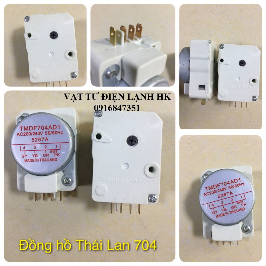 Đồng hồ rơ le thời gian cho tủ lạnh 603 704 706 Timer Thái lan - Toshiba hãng