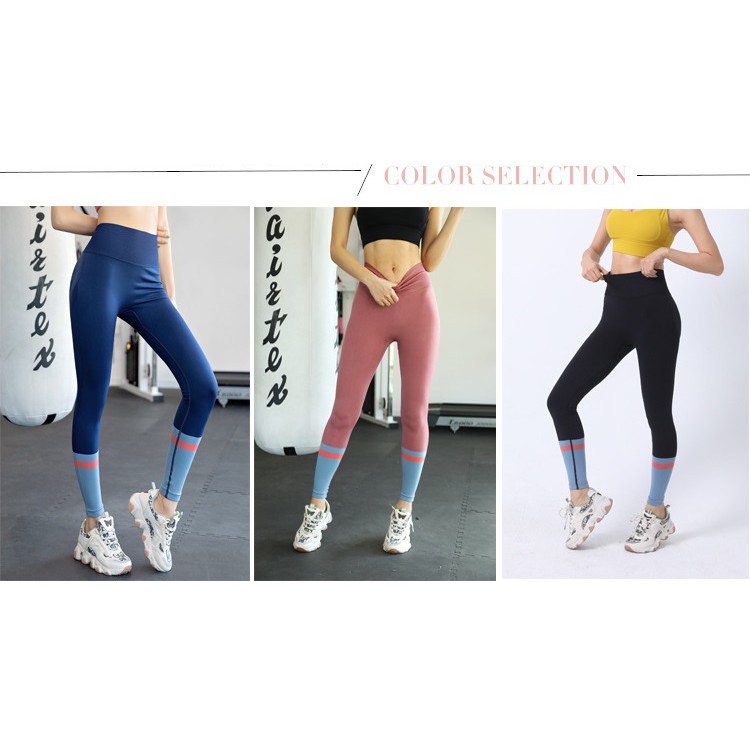 Quần Dài Legging Tập Gym, Yoga, Aerobic, Zumba Nữ Lưng Cao Vải Ôm Co Dãn Tôn Dáng Nâng Mông Thời Trang