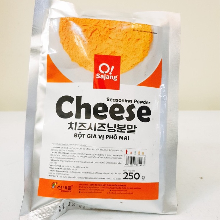 250g Bột phô-mai Lắc Hàn Quốc Lắc Bánh Gạo Khoai Tây