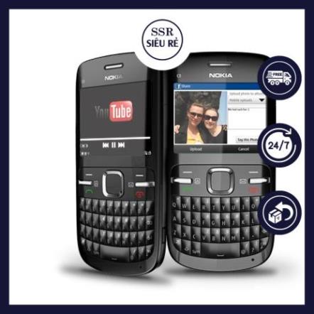 Điện thoại cổ Nokia C3-00 (Chính Hãng - Main Zin - Tặng Pin Sạc)