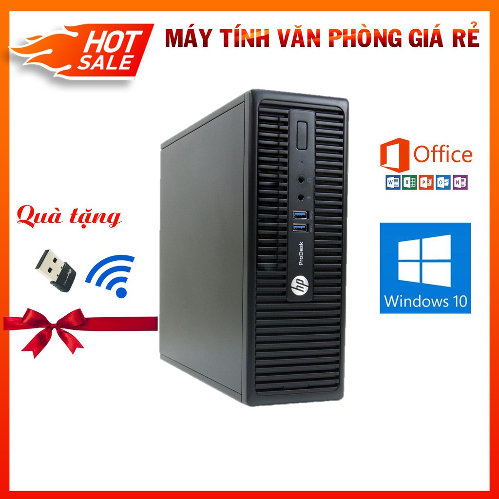 Máy Tính Đồng Bộ Giá Rẻ ⚡️HoangPC⚡️ Case Máy Tính Để Bàn - HP ProDesk 400 G2.5 (I3 4130/Ram 8G/SSD 240GB) - BH 12 Tháng