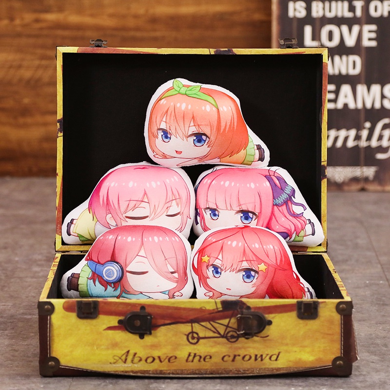 Gối ôm in hình Gotoubun no Hanayome NHÀ CÓ NĂM NÀNG DÂU anime chibi