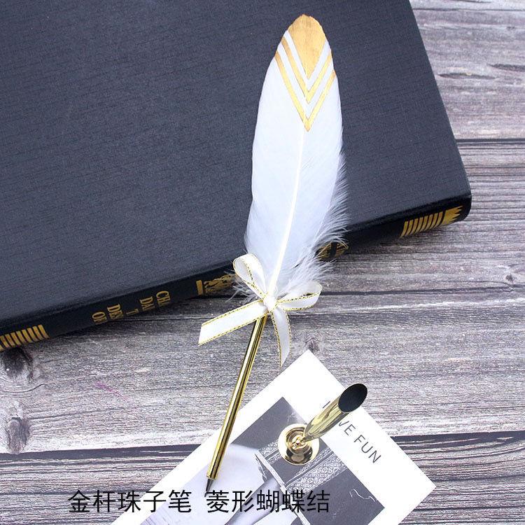 Bút Bi Hình Lông Vũ Phong Cách Harry Potter Độc Đáo