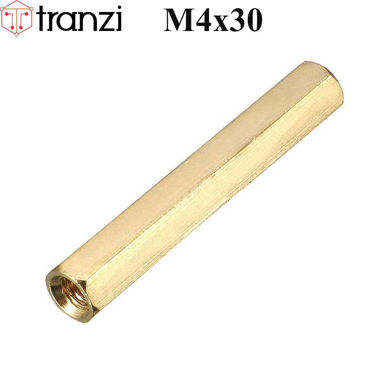 Trụ vít lục giác cái cái đồng M4x30 - túi 5 cái