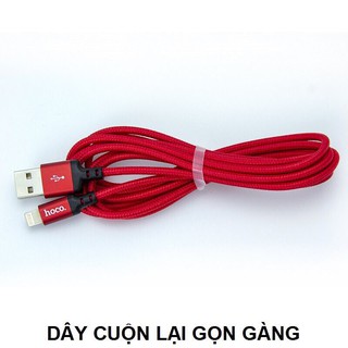Xả Cáp sạc Hoco X14 siêu bền chân Lightning, Micro USB, Type C dài 1m, 2m