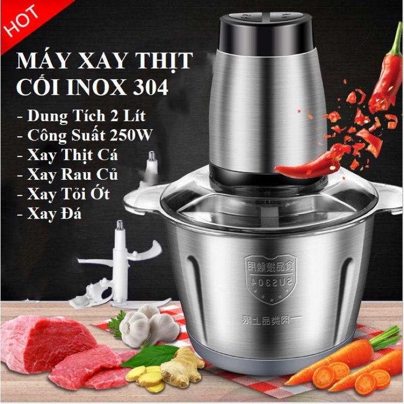 Máy xay thịt 4 lưỡi inox 304 cao cấp