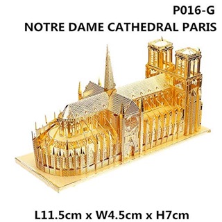 Mô hình thép 3D nhà thờ đức bà Paris