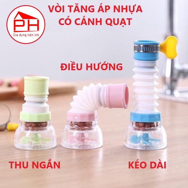 ĐẦU VÒI LỌC NƯỚC tăng áp xoay 360 độ lắp bồn rửa chén bát (Giao mầu ngẫu nhiên) - Gia dụng Phước Hòa