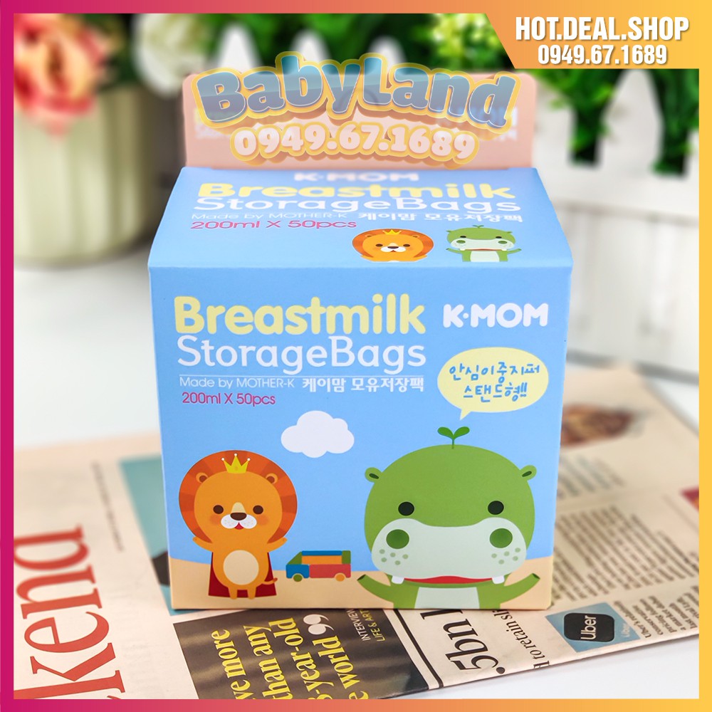 Túi trữ sữa K-mom Hàn Quốc - Túi đựng sữa mẹ Kmom Hàn Quốc cao cấp