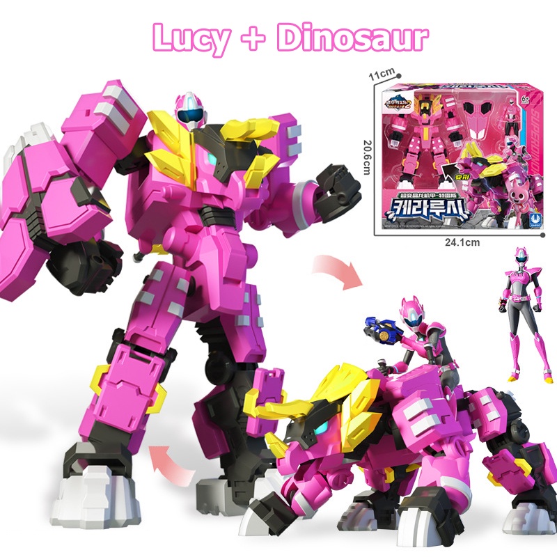 Đồ chơi Lực lượng nhí, Lucy Khủng long, MINIFORCE - Biệt đội siêu nhân nhí khủng long biến hình Robot - Lobikids