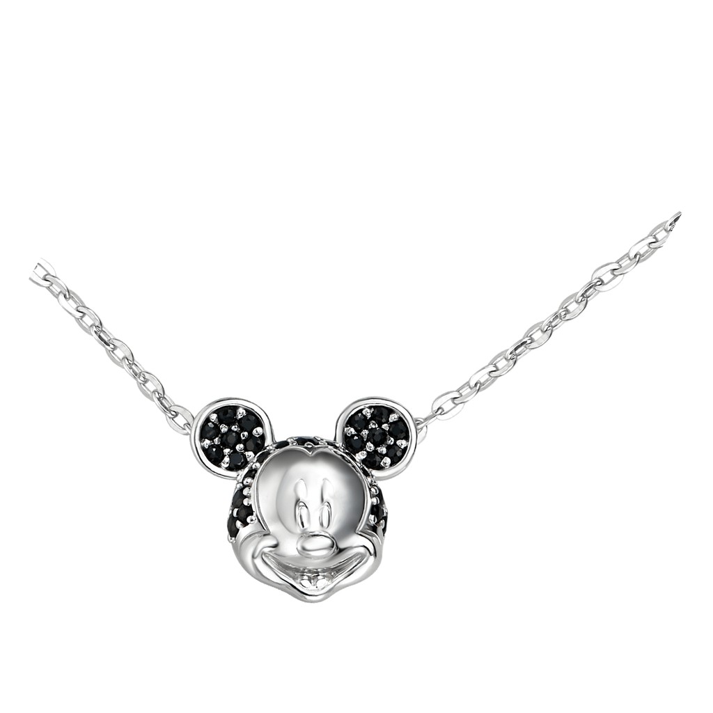Dây cổ bạc đính đá Disney|PNJ Mickey ZTZTW000002