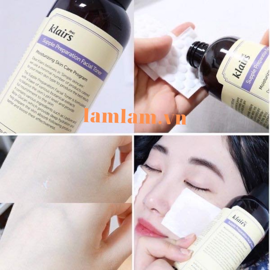 Nước Hoa Hồng Klairs Dành Cho Da Nhạy Cảm 180ml Supple Preparation Facial Toner