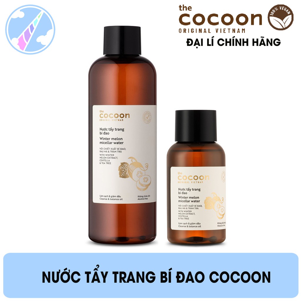 Nước Tẩy Trang Bí Đao Cocoon Làm Sạch Dịu Nhẹ Winter Melon Micellar Water