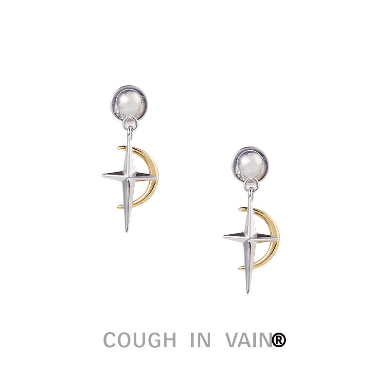 Đôi Bông Tai Hình Thánh Giá Ngôi Sao Thời Trang Cho Nữ