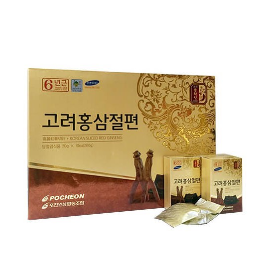 Sâm Lát Tẩm Mật Ong Pocheon 200g (1 Thùng 20 Hộp)