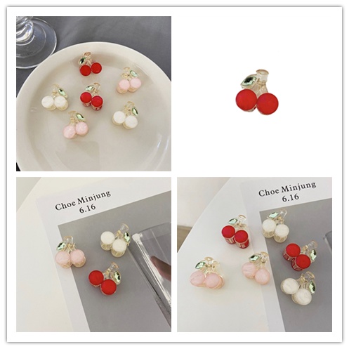 Kẹp Tóc Hình Trái Cherry/ Cherry Xinh Xắn Phong Cách Hàn Quốc Cho Bé Gái