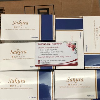 [CHÍNH HÃNG] Bao cao su Sakura Nhật Bản hộp 12 cái