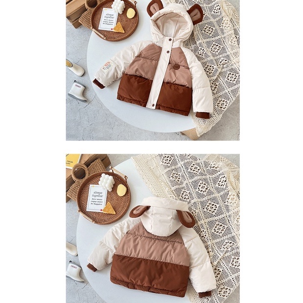 Áo Khoác Phao Cho Bé Trai Bé Gái Phong Cách Hàn Siêu Nhẹ Dày Ấm Shushi_baby