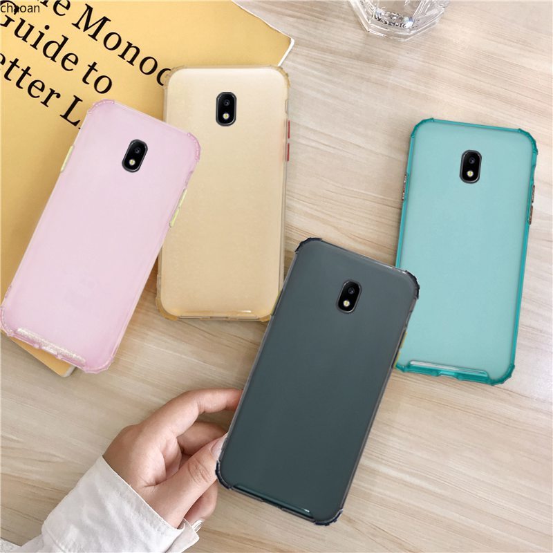 Ốp điện thoại silicon chống sốc màu trơn cho Samsung J2 J3 J5 J7 Pro 2017 J4 J6 Plus Grand Prime A51 A71