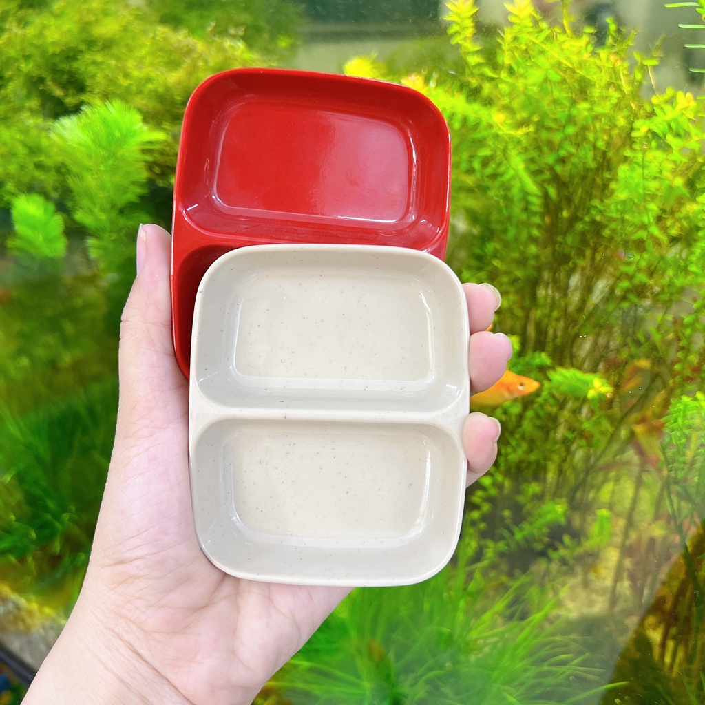 Chén Nước Chấm 2 Ngăn Nhựa Melamine Cao Cấp FATACO