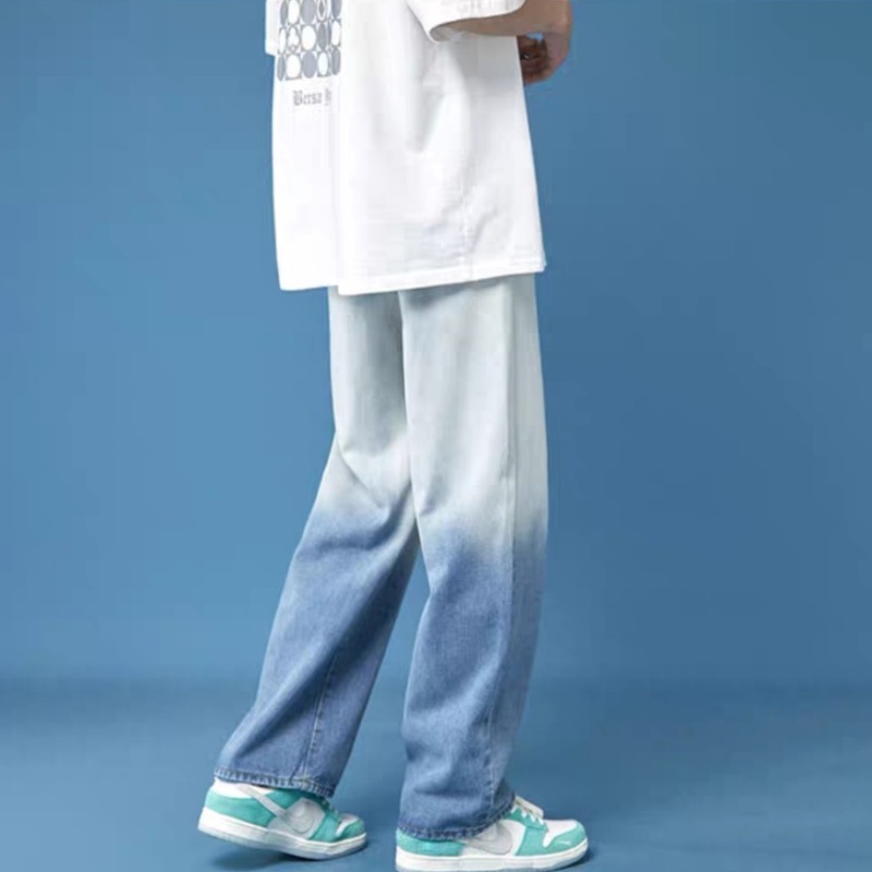 Quần Baggy, Quần Jean nam, nữ, Mẫu jean xanh, xám Wash nửa TR02, suông rộng hottrend 2022-Trend Clothing!