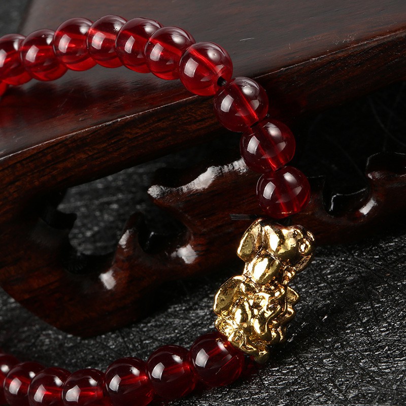 Vòng tay chuỗi hạt tròn kiểu dáng thời trang cho nam/nữ