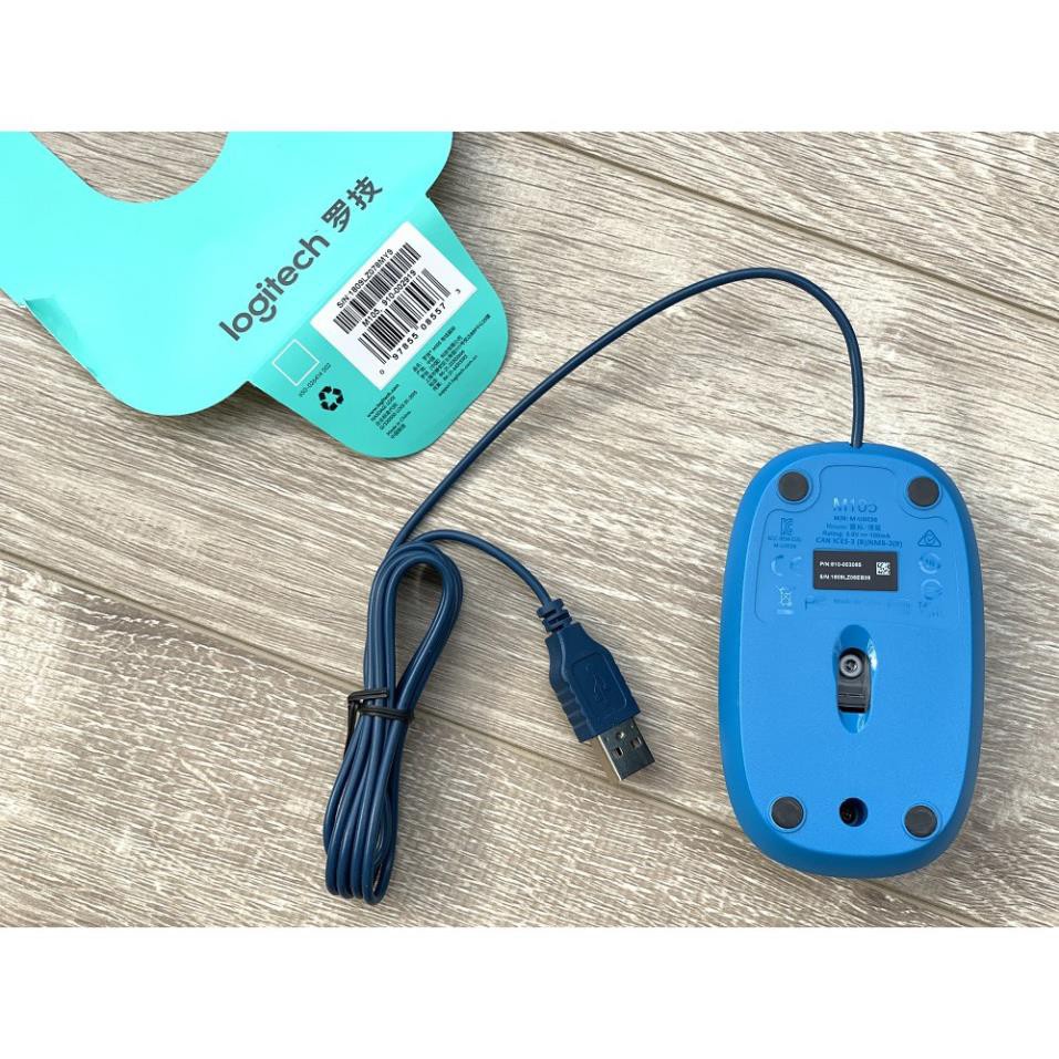 Chuột Logitech M105 Optical USB | Màu Xanh