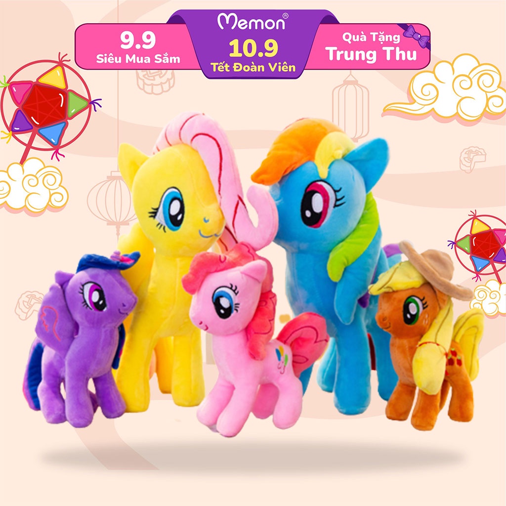 Gấu Bông Ngựa Pony Nhiều Màu Cao Cấp Memon