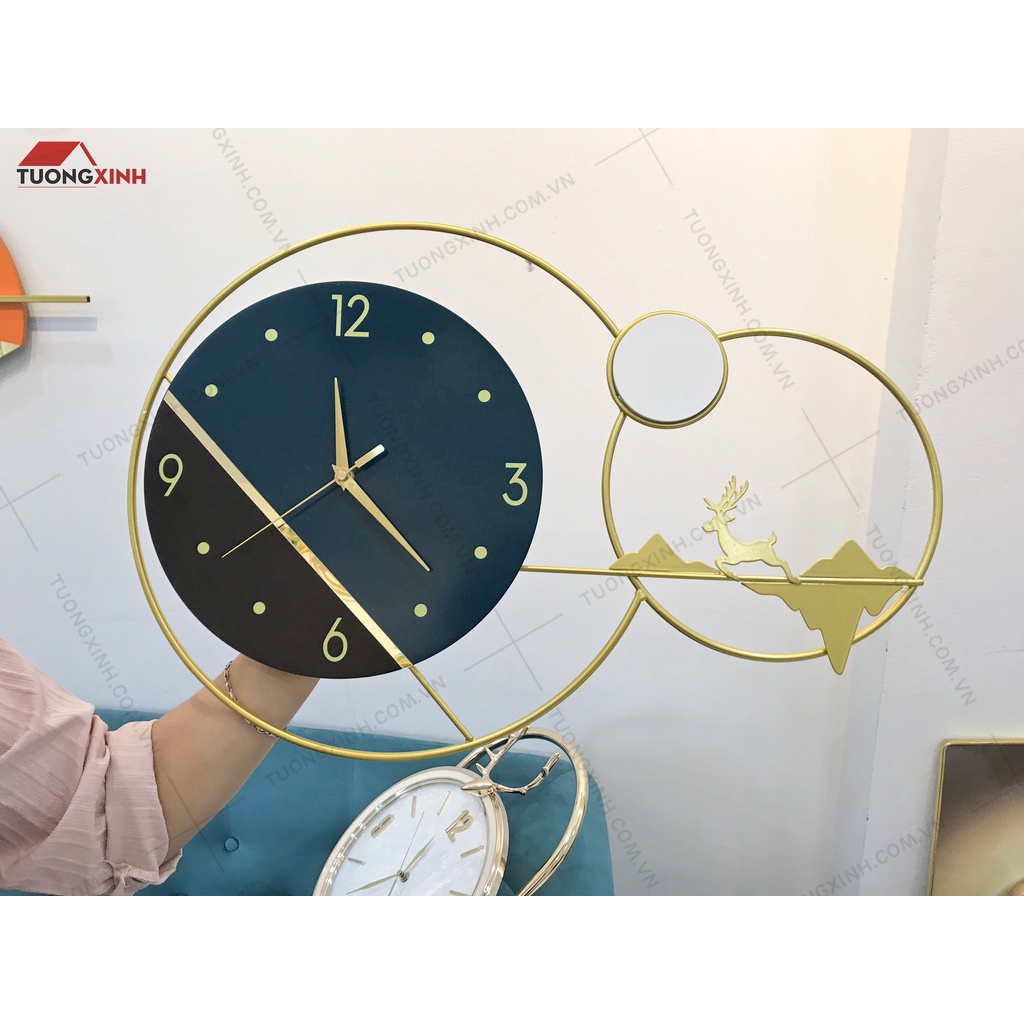 Đồng hồ treo tường nghệ thuật hiện đại Tường Xinh decor trang trí nhà cửa DHA186