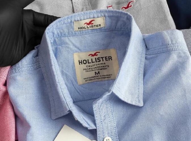 ÁO SƠ MI NAM TRƠN HOLLISTER