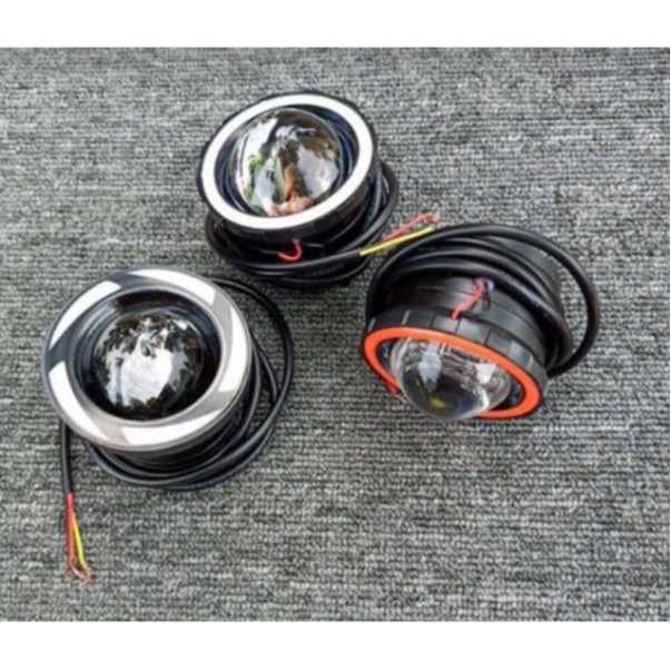 Đèn led trợ sáng mắt cú U7 không lồng (xanh/đỏ/7 màu)