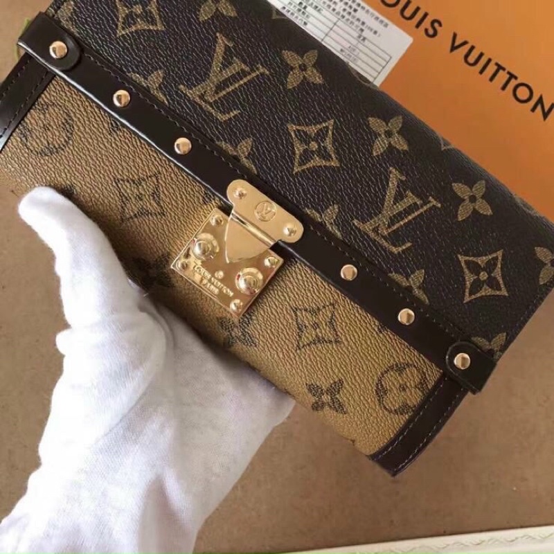 ❌❌❌ LV WALLET ĐINH HUYỀN THOẠI ĐÃ VỀ HÀNG ĐẸP, DA THẬT SIZE 20 CM FULLBOX, TÚI VẢI .... Giá 465k