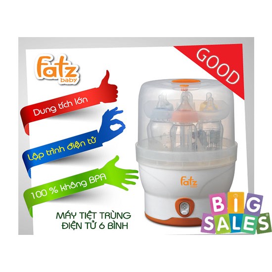MÁY TIỆT TRÙNG BÌNH SỮA ĐIỆN TỬ FATZBABY