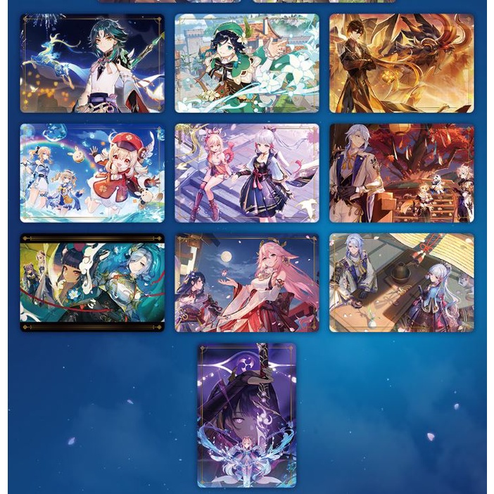 Pack Thẻ Bài Genshin Impact Metal Collection Chính Hãng Chưa Bóc mới 100%