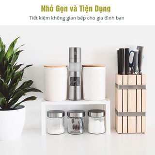 Dụng Cụ Xay Tiêu Và Muối 2 trong 1 Benchusch - Xay Thủ Công 2 Lưỡi Xay Ceramic & 2 Ngăn Đựng Gia Vị